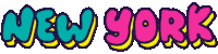 New York America Sticker