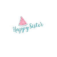 Healthysters happy watermelon sister pasteque Sticker