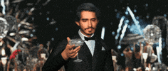 morphin party drink cheers champagne GIF