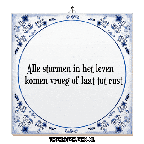 Storm Hoop Sticker by Tegelspreuken.nl