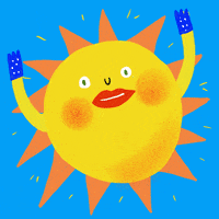 Happy Sun GIF by curly_mads