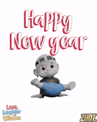 Happy New Year Friends GIF by Zhot