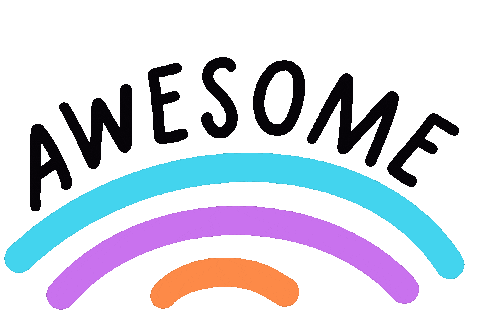 Rainbow Color Sticker