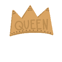 emcorrell queen gold crown velvet Sticker