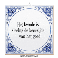 Wijsheid Reflectie Sticker by Tegelspreuken.nl
