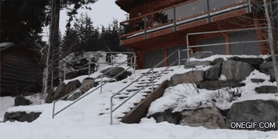 snowboard fail GIF
