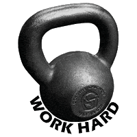 Work Hard Sticker by Goldens' Cast Iron