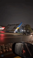 San Francisco Gas Station Roof Collapses After Deadly Storm Hits Bay Area