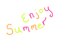 Summer Text Sticker by Lara Paulussen