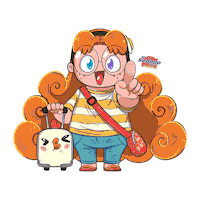 Healing Travelling Sticker by Wings Corporation