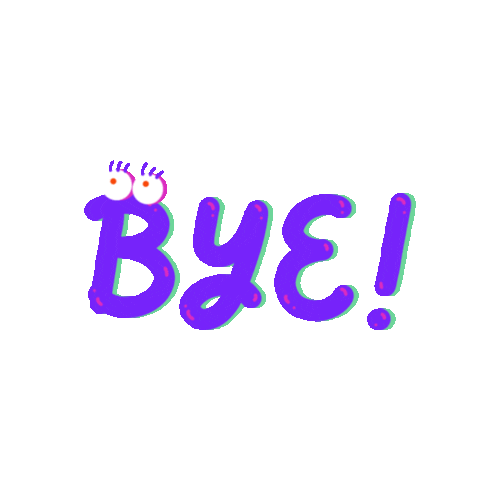 Good Bye Fun Sticker by Hacchi