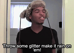 glitter make GIF