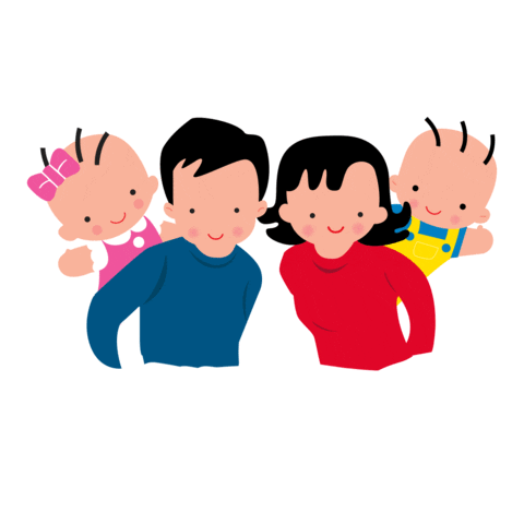 Happy Family Sticker by Morinaga Platinum