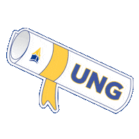 ungofficial graduation graduate commencement ung Sticker