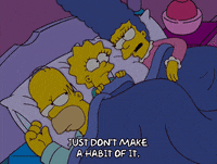 sleepy homer simpson GIF