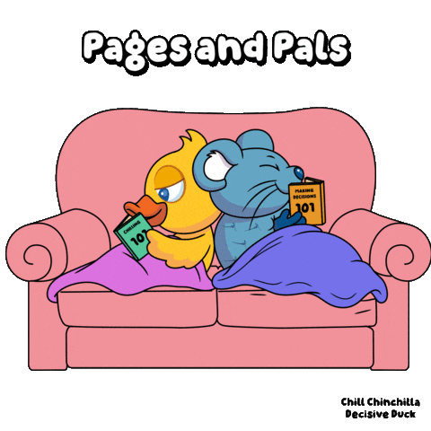 Chill Read Sticker by VeeFriends