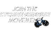 CyclingFriendly cycling move urban movement Sticker
