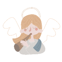 Illustration Angels Sticker