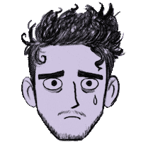 Sad Gay Sticker
