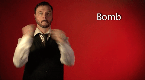 sign language bomb GIF by Sign with Robert