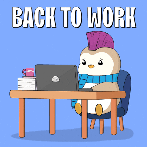 Work Working GIF by Pudgy Penguins