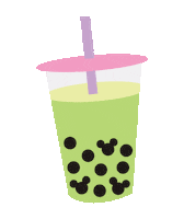 Happy Bubble Tea Sticker
