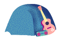 Summer Camping Sticker by ALEX Berlin
