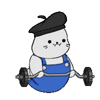 Work Out Fun Sticker by Sappy Seals Community