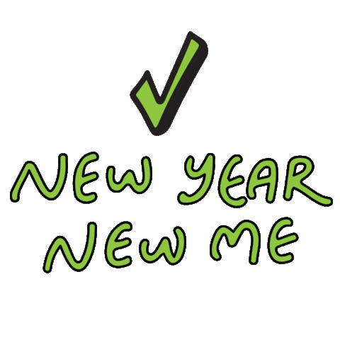 New Year New Me Sticker by mychillkitchenette