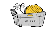 Post Office Orders Sticker by deladeso