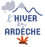 departement_ardeche hiver ardeche myardeche emerveillesparlardeche Sticker