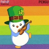 St Patricks Day Penguin GIF by Pudgy Penguins