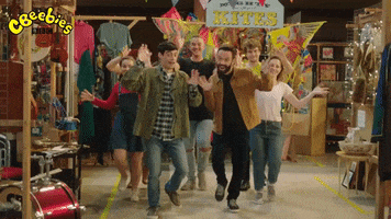 Happy Night Out GIF by CBeebies HQ
