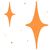 Stars Orange Sticker