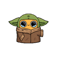 Chicken Nugget Baby Yoda Sticker by Sad Nuggie