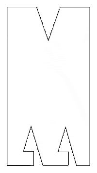 M Sticker by Maas theater en dans