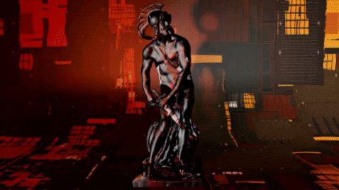 Statue GIF by CyberCyberstar