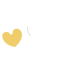 Cmtdesign heart yellow cmt hart Sticker