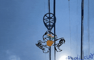 stupid_clay animation baseball catch pitch GIF