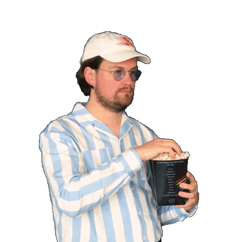 pop popcorn Sticker by Ed Banger Records