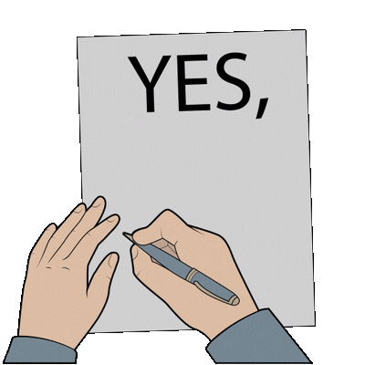 Yes But Letter Sticker by Gudim