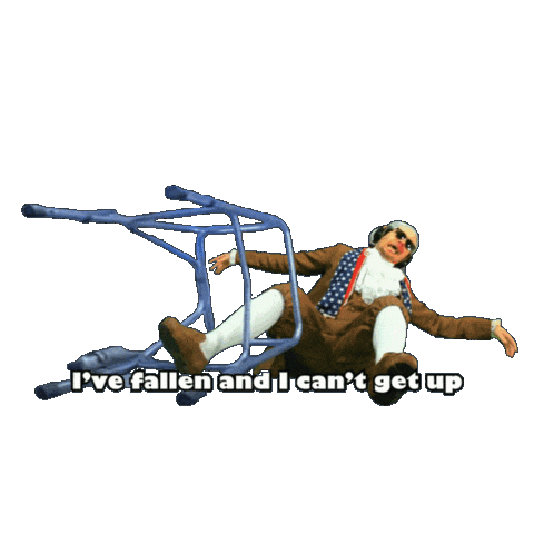 I Fell Help Sticker