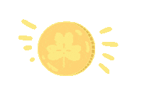 St Patrick Gold Sticker by Ai and Aiko
