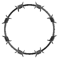 Barbed Wire Loop Sticker