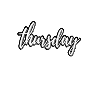 Days Of The Week Thursday Sticker by Heartlines Copywriting Studio