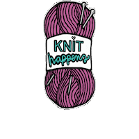 Knitting Happens Sticker