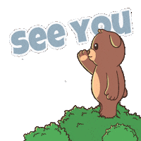 See Ya Goodbye Sticker by BEARISH