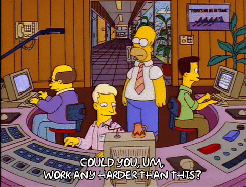 working homer simpson GIF