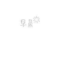 kawaidaspace hot hi good morning sun Sticker