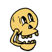 Florianosaure halloween wink skull clindoeil Sticker